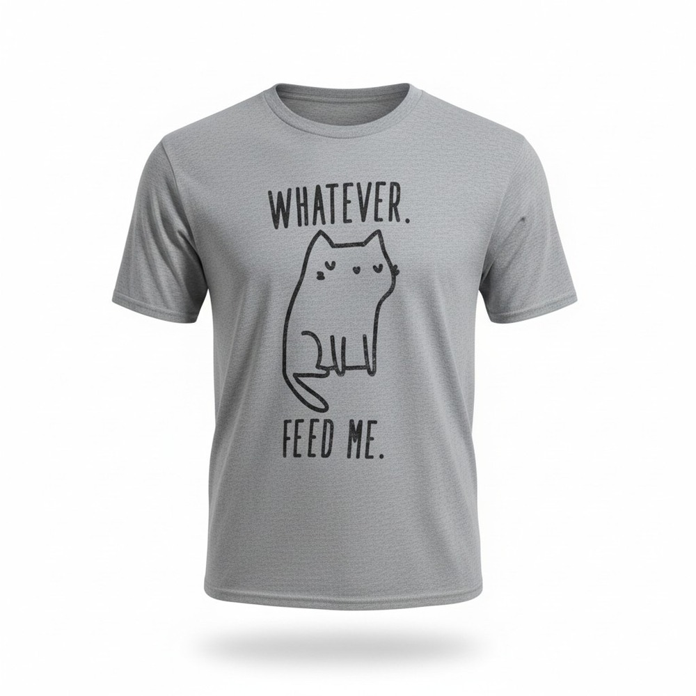 Gilden‎ Mens Graphic T SHIRT  SZ SM Grey "Feed Me"